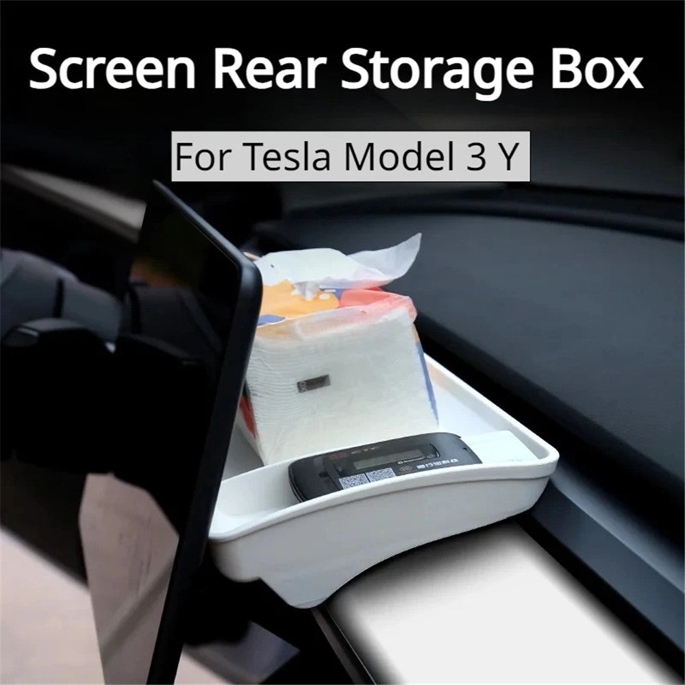 TSL248 For Model Y / 3 TPE Box Car Behind Screen ETC Storage Tray