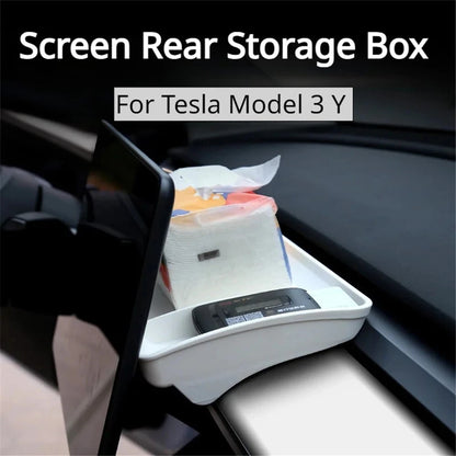 TSL248 For Model Y / 3 TPE Box Car Behind Screen ETC Storage Tray