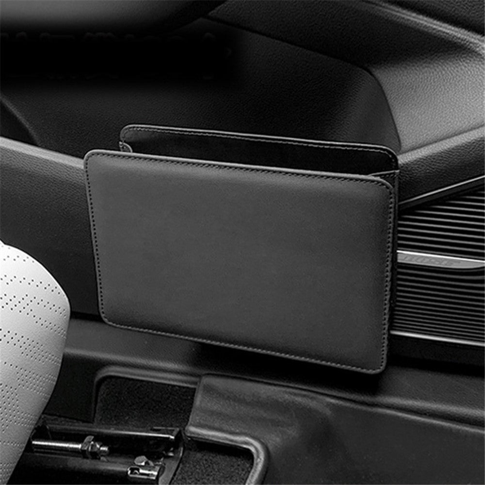 Car Seat Gap Organizer Leather Storage Box Seat Back Side Organizer for Phones Keys