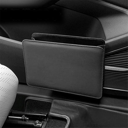 Car Seat Gap Organizer Leather Storage Box Seat Back Side Organizer for Phones Keys