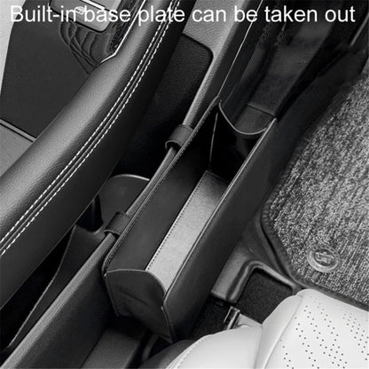 Car Seat Gap Organizer Leather Storage Box Seat Back Side Organizer for Phones Keys