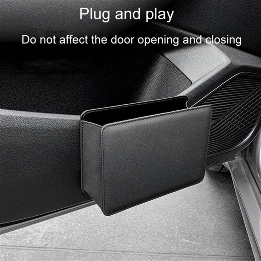 Car Seat Gap Organizer Leather Storage Box Seat Back Side Organizer for Phones Keys