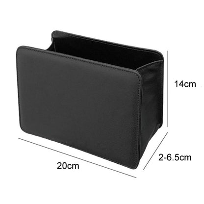 Car Seat Gap Organizer Leather Storage Box Seat Back Side Organizer for Phones Keys