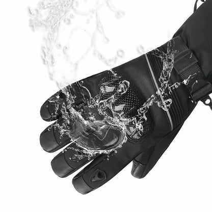 Electric Heated Gloves with 2x 5000mAh Battery Touch Screen Winter Thermal Fleece Lined Mittens
