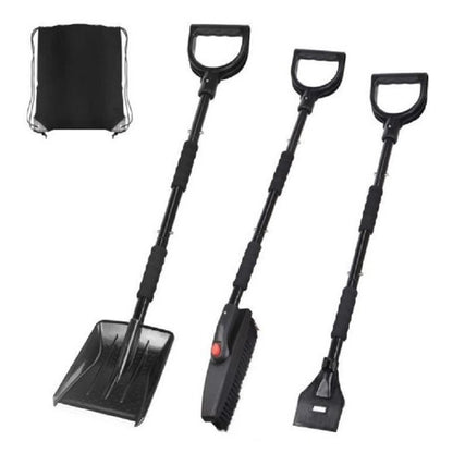 MAIZELAI 3 In 1 Detachable Ice Scraper Windshield Ice Breaker Winter Snow Brush Shovel Car Snow Remover Kit
