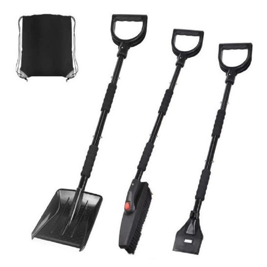 MAIZELAI 3 In 1 Detachable Ice Scraper Windshield Ice Breaker Winter Snow Brush Shovel Car Snow Remover Kit
