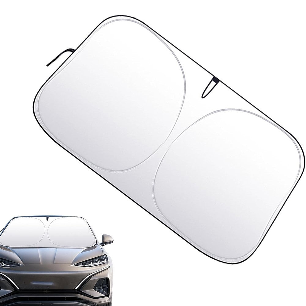 Car Front Windshield Sunshade Cover Titanium Silver Fabric Heat Insulation Sunscreen Baffle