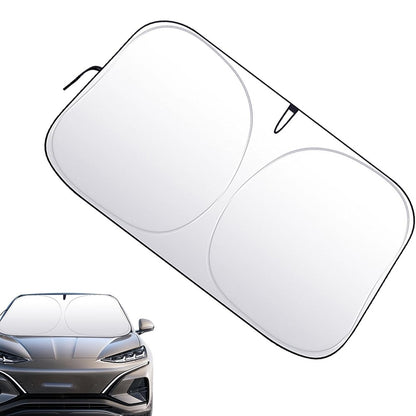 Car Front Windshield Sunshade Cover Titanium Silver Fabric Heat Insulation Sunscreen Baffle