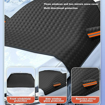 Car Front Windshield Snow Cover Sun-Proof Anti-Frost Winter Windshield Protector with 12 Magnets