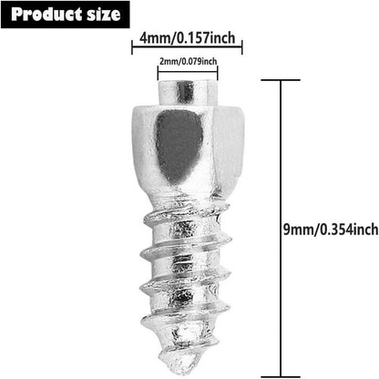 100Pcs 9 x 4mm Screw in Tire Studs Wheel Tyre Studs for Car Truck Motorcycle Bicycle Boot Tire Spikes