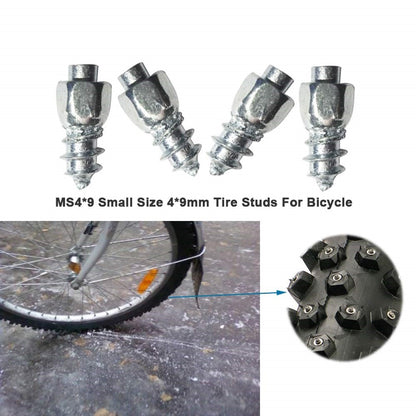 100Pcs 9 x 4mm Screw in Tire Studs Wheel Tyre Studs for Car Truck Motorcycle Bicycle Boot Tire Spikes