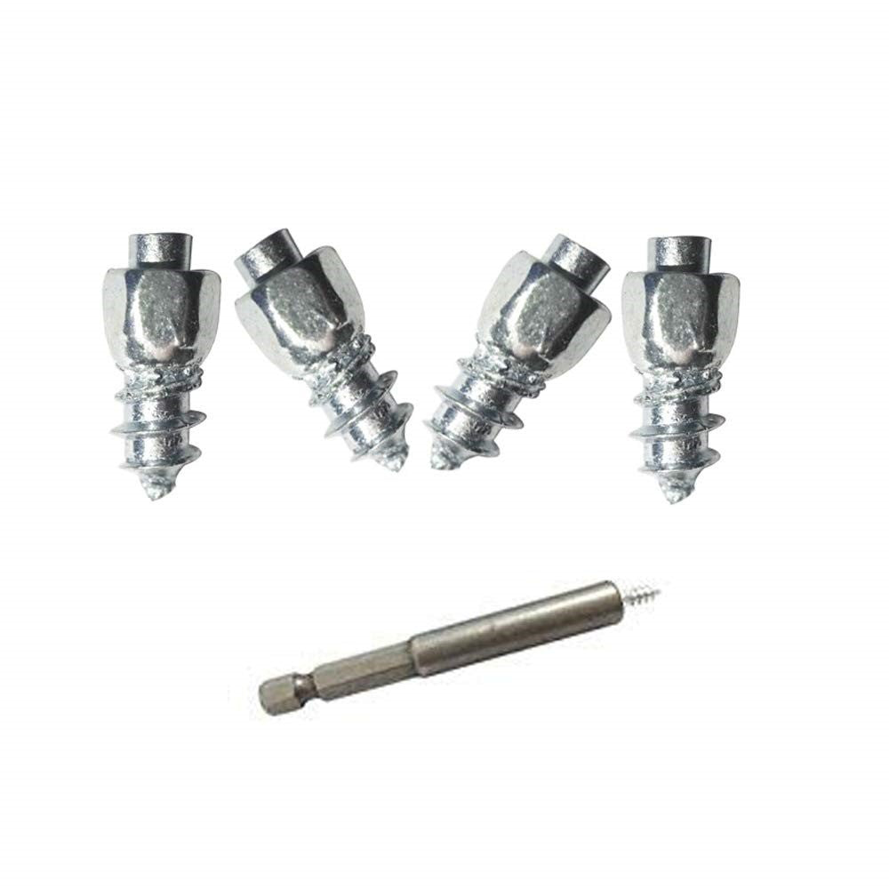 100Pcs 9 x 4mm Screw in Tire Studs Wheel Tyre Studs for Car Truck Motorcycle Bicycle Boot Tire Spikes