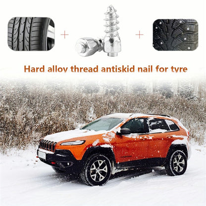 100Pcs 12 x 4mm Screw in Tire Studs Wheel Tyre Studs for Car Truck Motorcycle Bicycle Boot Tire Spikes