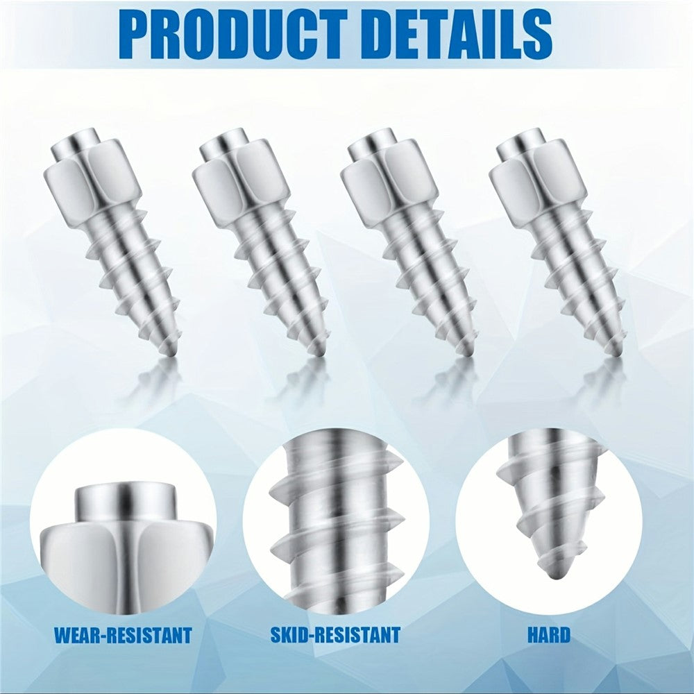 200Pcs 12 x 4mm Screw in Tire Studs Wheel Tyre Studs for Car Truck Motorcycle Bicycle Boot Tire Spikes