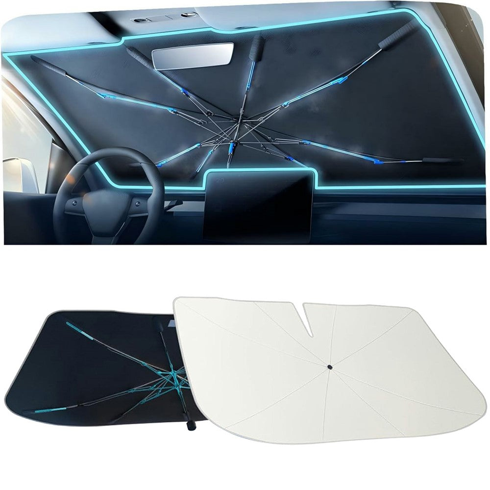 Car Windshield Sun Shade Umbrella Ice Crystal Cooling Foldable UPF 50+ Heat Reflector Umbrella Cover