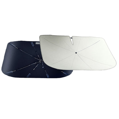Car Windshield Sun Shade Umbrella Ice Crystal Cooling Foldable 240T Reflective UPF50+ Umbrella Cover