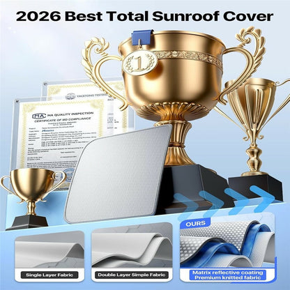 For Tesla Model 3 / Model Y (2025-2026) Juniper Sunroof Sunshade Double Layer Cooling UV Protection Car Roof Sunshade
