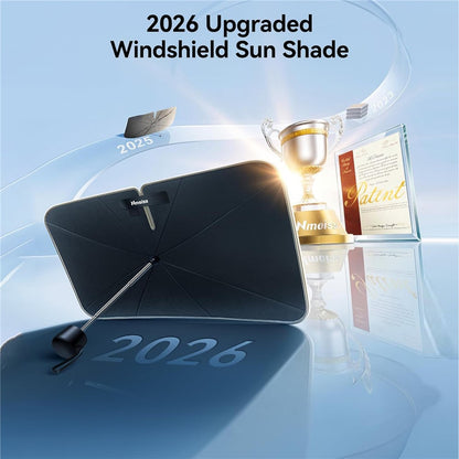 NMOISS M Size Car Windshield Sun Shade Umbrella Double Layer UPF50+ 99% UV Protection Umbrella Cover