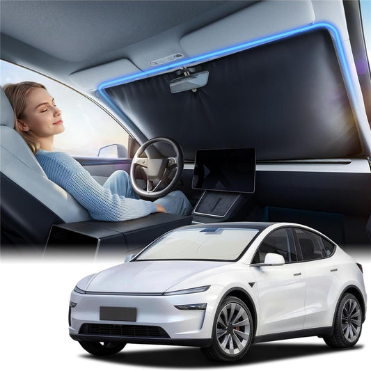NMOISS M Size Car Windshield Sunshade Double Layer Heat Insulation 99% UV Protection UPF50+ Sun Shade Visor Shield Cover