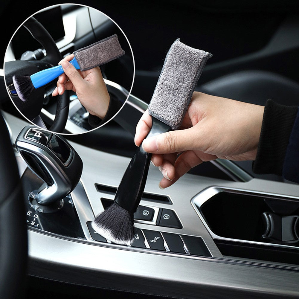 Car Air Conditioning Outlet Dust Removal Brush Multifunctional Double-head Auto Interior Cleaning Tool