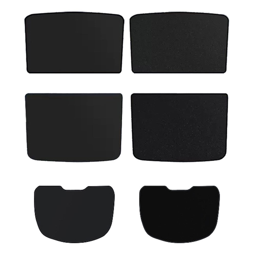 For Model Y 2 Sets Car Glass Roof Sunshade + 1 Set Rear Windshield Sun Shade