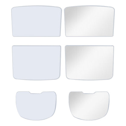 For Model Y 2 Sets Car Glass Roof Sunshade + 1 Set Rear Windshield Sun Shade