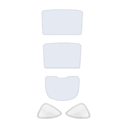 For Model Y 1 Set Car Rear Windshield Sun Shade + 2 Sets Glass Roof Sunshade + 2 Sets Triangle Sun Shade