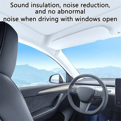 For Model Y 2 Sets Car Glass Roof Sunshade Anti UV Light Sun Shade