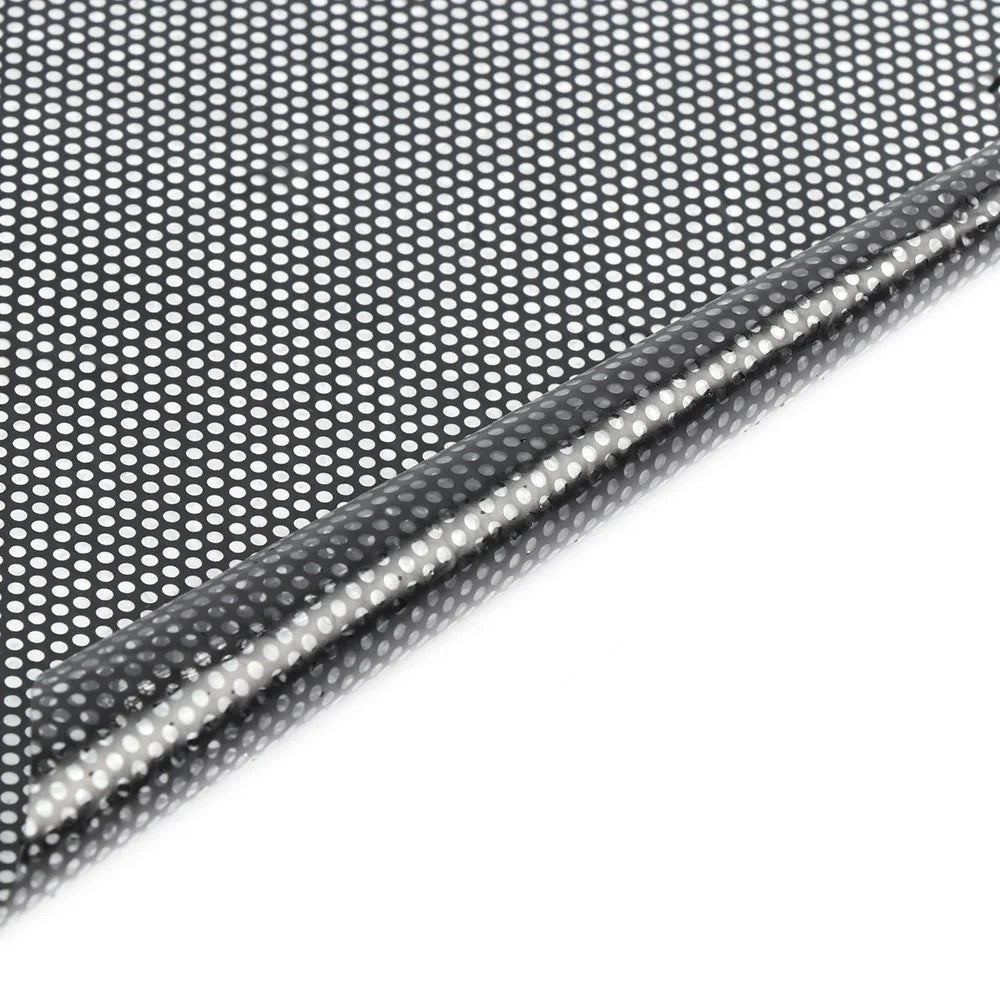 2Pcs 38x42cm Car Window Sunshade Sticker PVC Black Mesh Anti-UV Vehicle Glass Film
