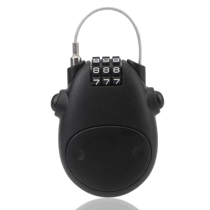 Motorcycle Helmet Code Lock Telescopic Steel Wire Luggage Suitcase Anti-theft Security Lock