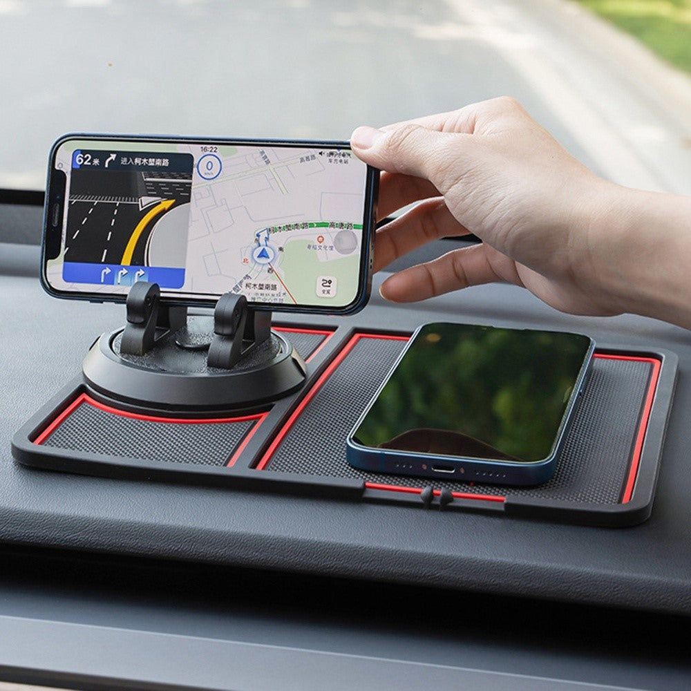BAVISS B-58 Car Dashboard Sticky Pad 360 Degrees Rotation Mobile Phone Holder Mat