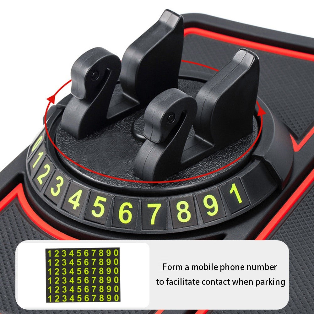 BAVISS B-58 Car Dashboard Sticky Pad 360 Degrees Rotation Mobile Phone Holder Mat
