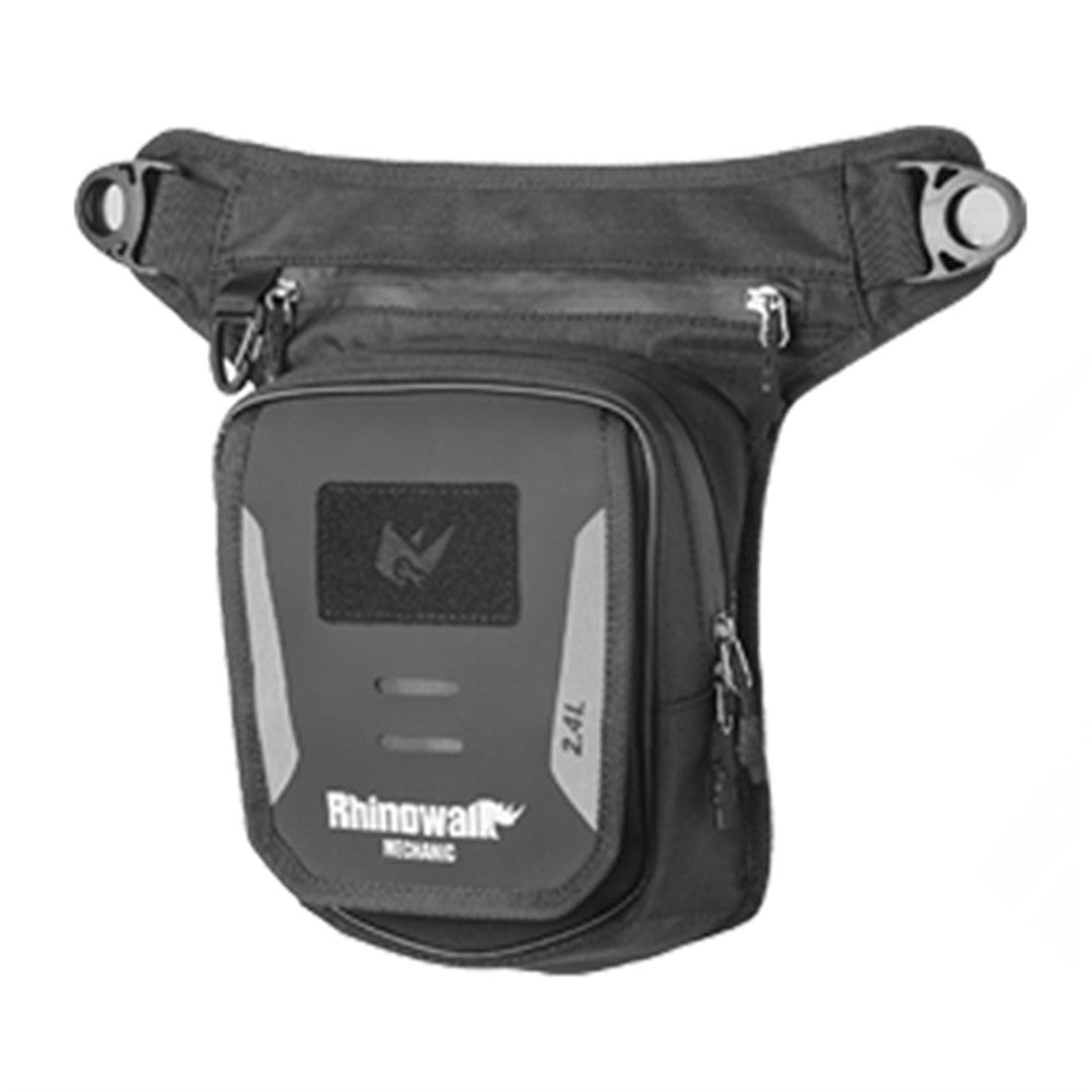 RHINOWALK MJX2008BK 2.4L Motorcycle Magnetic Tank Bag Multifunction Leg Bag Crossbody Waist Pack