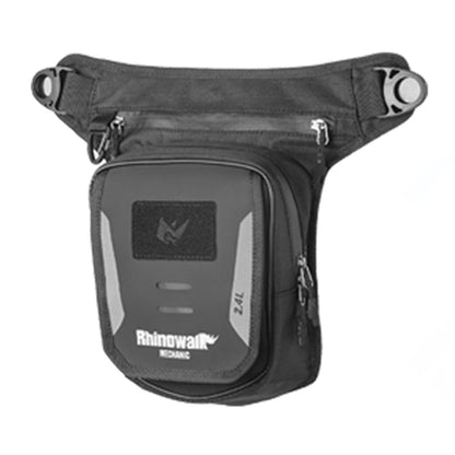 RHINOWALK MJX2008BK 2.4L Motorcycle Magnetic Tank Bag Multifunction Leg Bag Crossbody Waist Pack