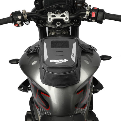 RHINOWALK MJX2008BK 2.4L Motorcycle Magnetic Tank Bag Multifunction Leg Bag Crossbody Waist Pack