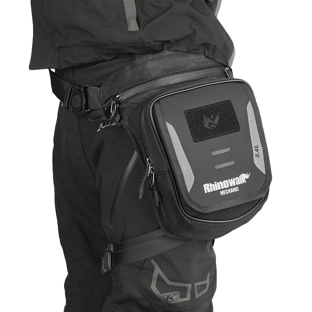 RHINOWALK MJX2008BK 2.4L Motorcycle Magnetic Tank Bag Multifunction Leg Bag Crossbody Waist Pack