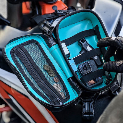 RHINOWALK MCY2601 2L Motorcycle Tank Bag Waterproof Reflective Front Storage Bag for TRaverse Series