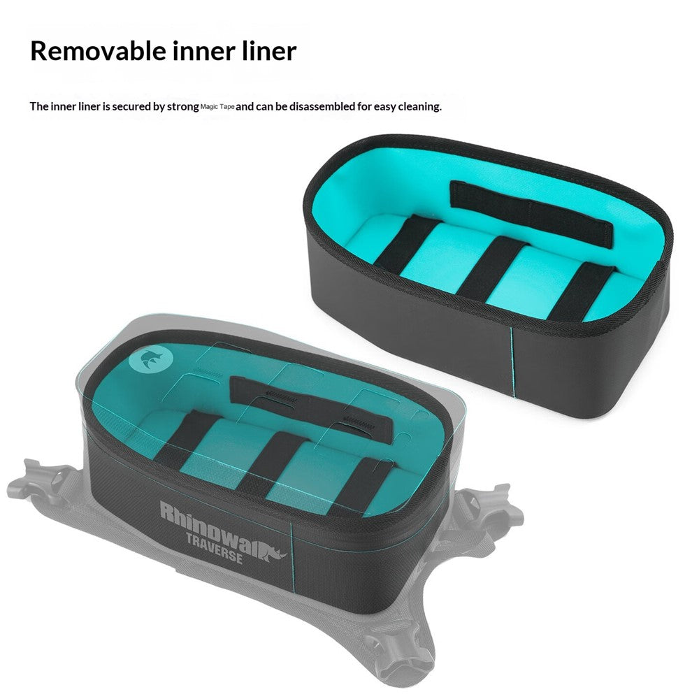 RHINOWALK MCY2601 2L Motorcycle Tank Bag Waterproof Reflective Front Storage Bag for TRaverse Series