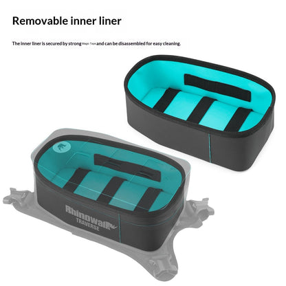 RHINOWALK MCY2601 2L Motorcycle Tank Bag Waterproof Reflective Front Storage Bag for TRaverse Series