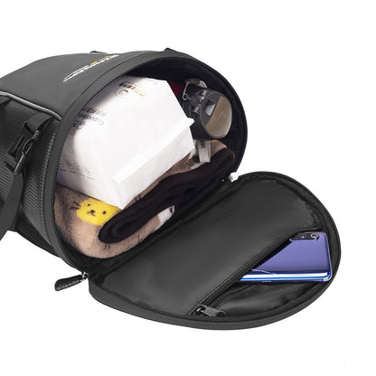 RZAHUAHU 13L Waterproof Motorcycle Rear Seat Bag Large Capacity Hard Shell Multifunctional Motorbike Tail Bag