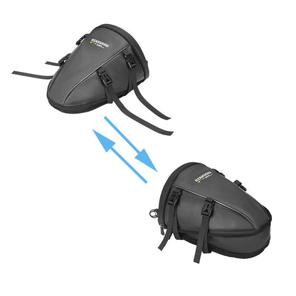 RZAHUAHU 13L Waterproof Motorcycle Rear Seat Bag Large Capacity Hard Shell Multifunctional Motorbike Tail Bag