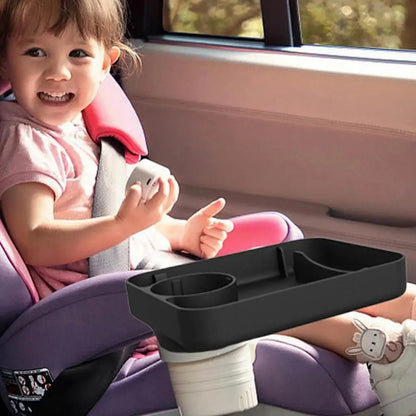6923 Travel Tray for Kids Toddler Car Seat Silicone Rotatable Cup Holder Food Tray (BPA Free/Not FDA Certificated)