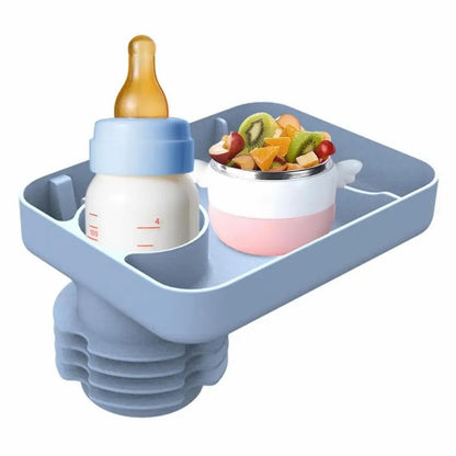 6923 Travel Tray for Kids Toddler Car Seat Silicone Rotatable Cup Holder Food Tray (BPA Free/Not FDA Certificated)