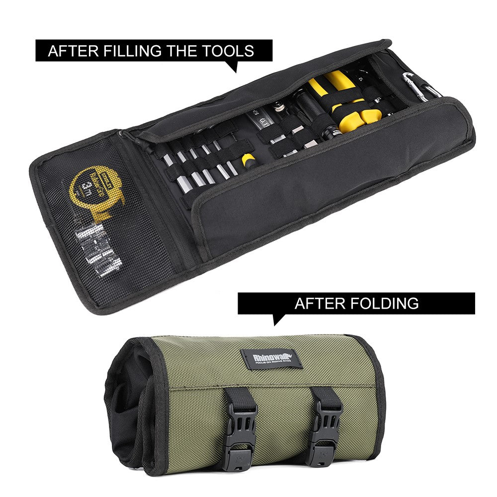 RHINOWALK MT103 Motorcycle Repair Tools Storage Bag 1680D Polyester Motorbike Tools Bag