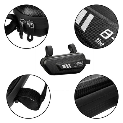 B-SOUL 2L Waterproof Motorcycle Side Bag Repair Tools Storage Hard Shell Bag, Left Side