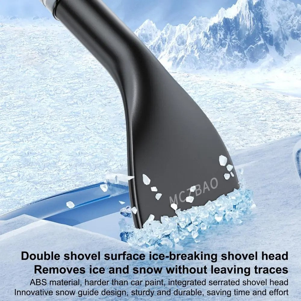 9742 Detachable 3-in-1 Snow Brush Ice Shovel Telescopic Rod Snow Removal Tool Set for Car Windscreen