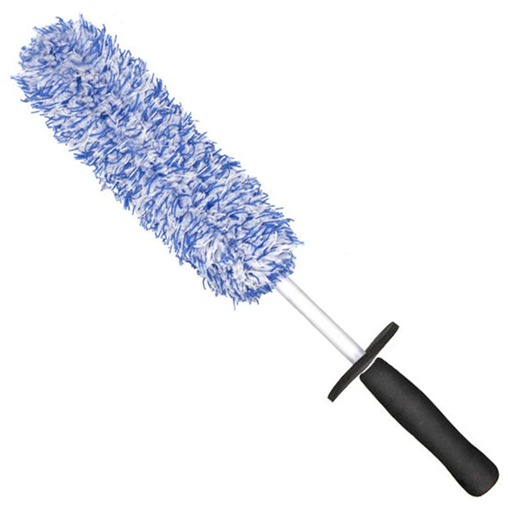 Car Wheel Cleaning Brush Soft Microfibre Long Handle Rim Detailing Brush