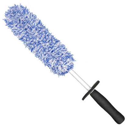 Car Wheel Cleaning Brush Soft Microfibre Long Handle Rim Detailing Brush
