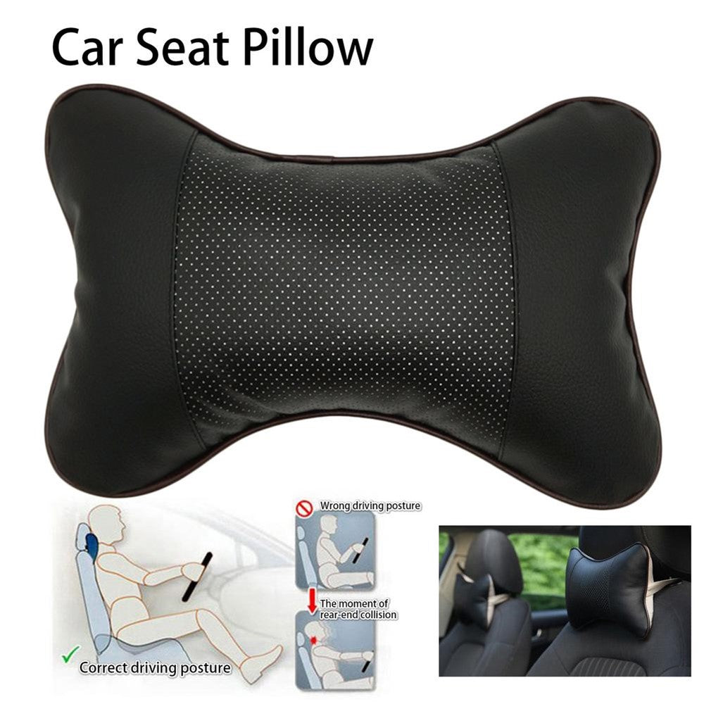 Comfortable Soft Breathable Car Head Neck Rest Cushion Car Pillow Car Neck Support Pillow Car Headrest Cushion Ergonomic Design for Relieving Neck Fatigue