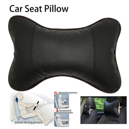 Comfortable Soft Breathable Car Head Neck Rest Cushion Car Pillow Car Neck Support Pillow Car Headrest Cushion Ergonomic Design for Relieving Neck Fatigue